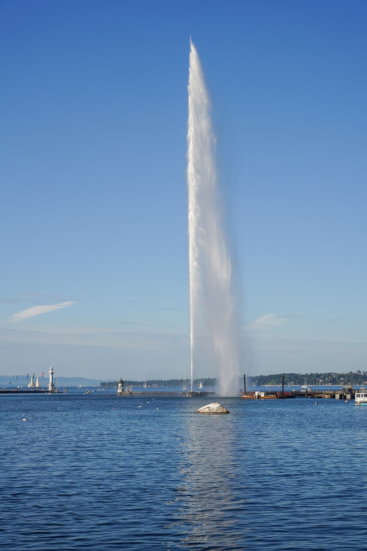 Jet d'eau de Geneve et rade